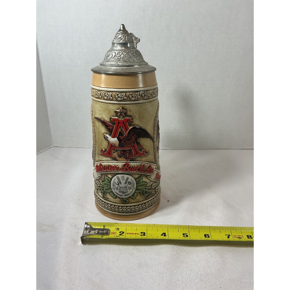 Budweiser A Series Ceramarte Lidded Beer Stein Limited Edition 17th Century Brew - Picture 4 of 16